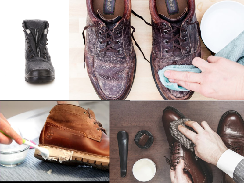 steps for cleaning shoes